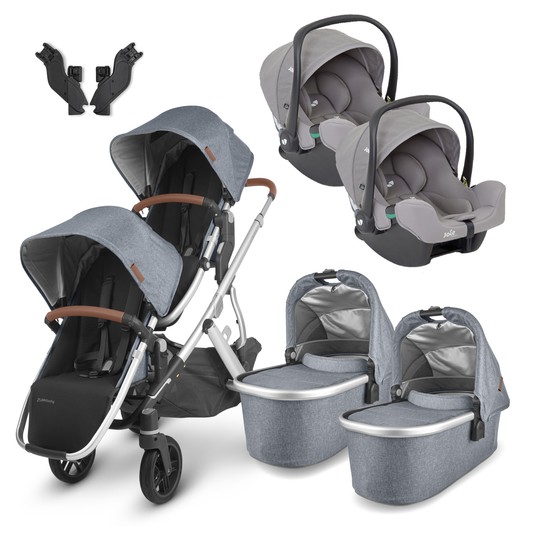 UPPAbaby Vista Twin Travel System with Joie iSnug Car Seats