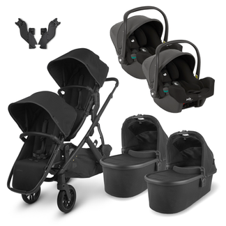 UPPAbaby Vista Twin Travel System with Joie iSnug Car Seats