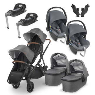 UPPAbaby Vista Twin Travel System with Mesa Car Seat and Base
