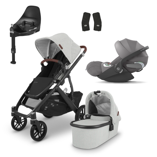 Double pushchair that top turns into a single