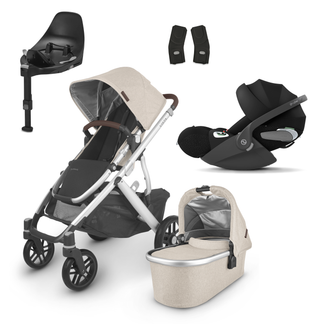 UPPABaby Vista V2 Travel System with Cybex Cloud T Car Seat Base