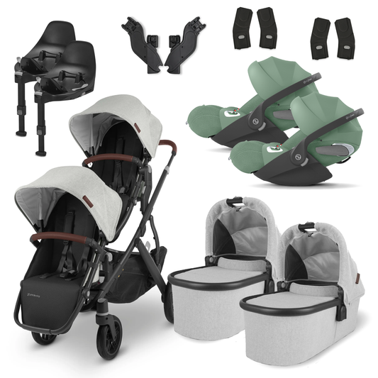 UPPAbaby Vista Twin Travel System with Cybex Cloud T & Base T