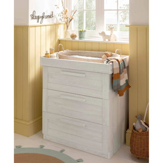 Mamas & Papas Atlas 3 Piece Cotbed Range with Dresser Changer and Wardrobe