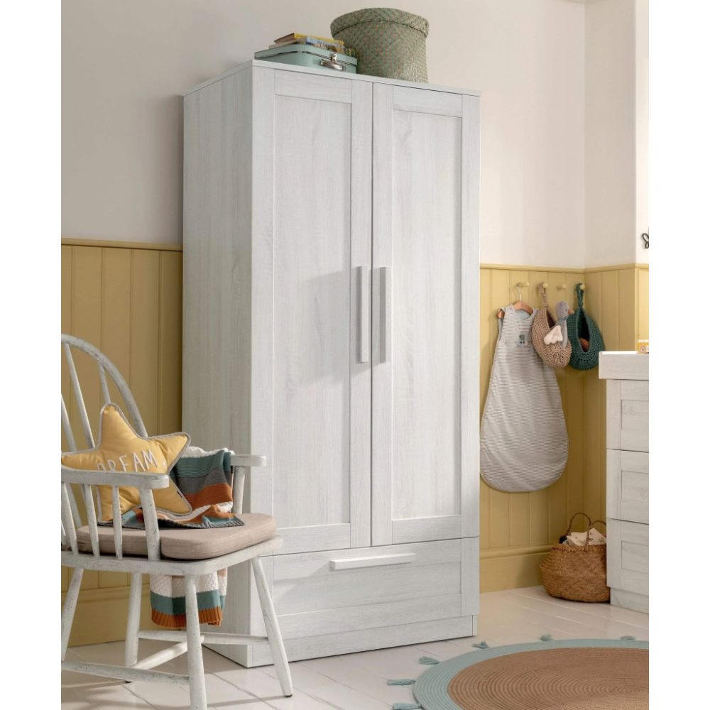 Mamas & Papas Atlas 3 Piece Cotbed Range with Dresser Changer and Wardrobe