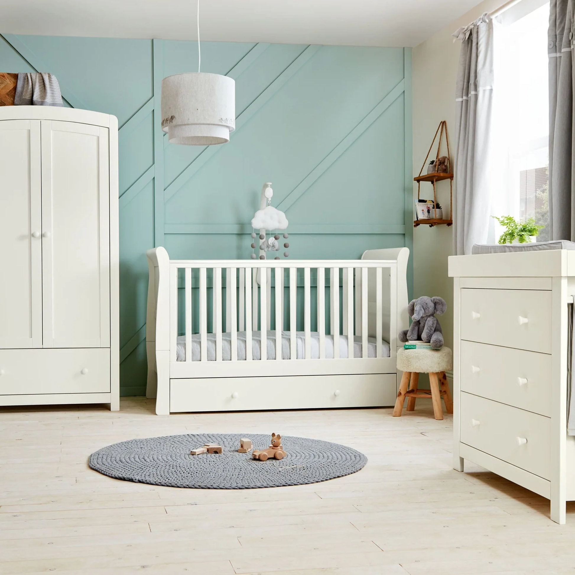 Cot with on sale wardrobe