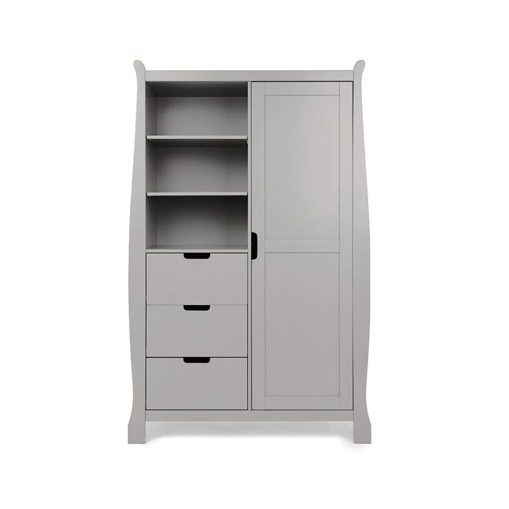 Obaby Stamford Classic 3 Piece Room Set with Cot Bed, Dresser Changer and Wardrobe